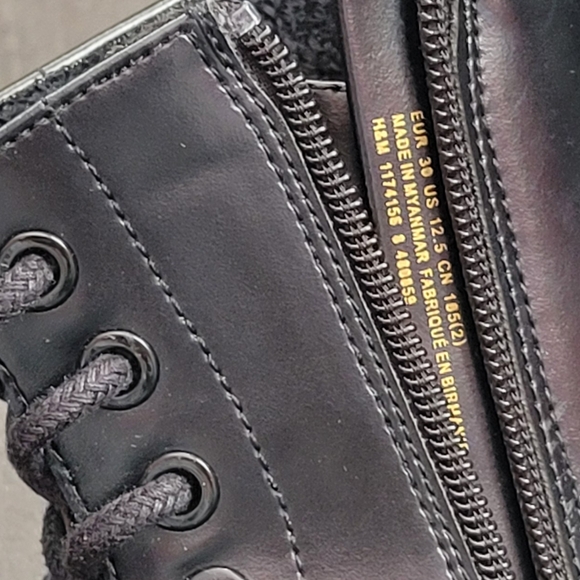 Kids H&M Combat Style Lace Up Boots - Picture 6 of 6